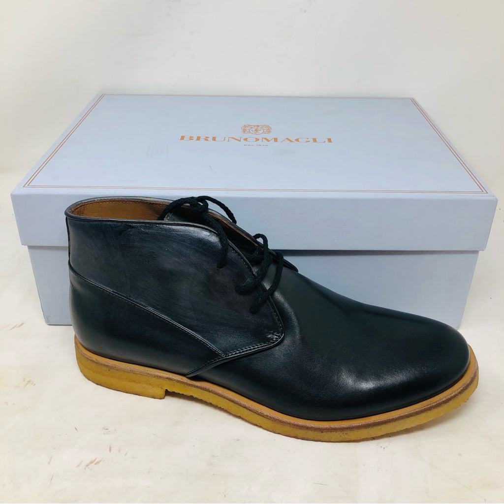 Bruno Magli Principe Leather Ankle Boots New W/Box